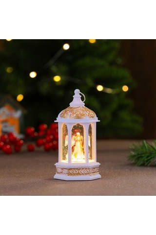 Novahub Ys Yeni Yaratıcı Süsleme Parlayan Noel Mum Masaüstü Lambası Lambası Lamba Gece Altıgen 14 Np 14