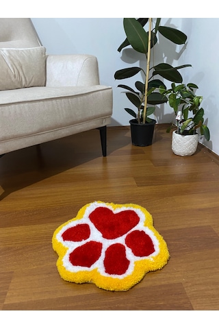 Kirbi Kedi Patisi Süs Halı Çok Renkli