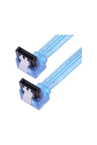 50cm Sata 3.0 Data Kablosu - İki Ucu 90 Derece L Tipi Hdd Ssd Bağlantı Kablosu