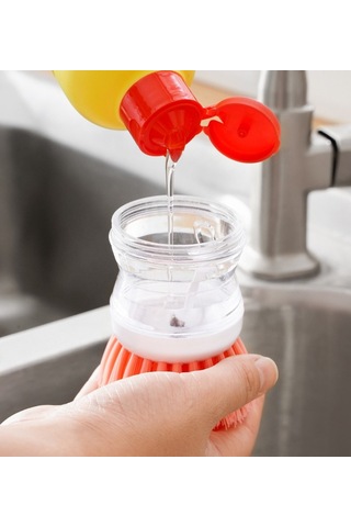 River World Bulaşık İçin Yıkama Fırçası Deterjan Hazneli