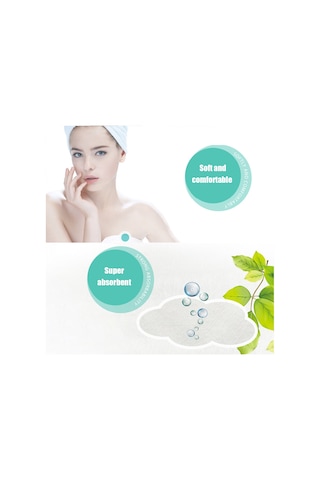 Xiyyadms Hızlı Kuruyan Taşınabilir Vakumlu Tek Kullanımlık Havlu, Yumuşak Ve Konforlu Seyahat Havlusu, 2'li Paket Beyaz