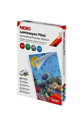 Noki Pvc Laminasyon Film A4 125mic 100lü