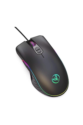 A867 Rgb Işıklı Kablolu Makrolu Oyuncu Mouse - 8000 Dpı 7 Tuşlu Sunplus Çipli Gaming Fare
