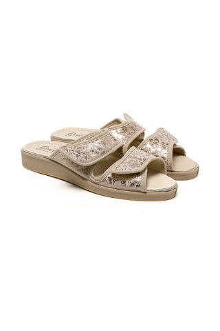 Sandalet Kadın 5688 Green Life Stretch Women's Footwear Beige Bej