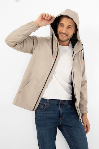 Erkek Taş İçi Astarlı Kanguru Cepli Su Ve Rüzgar Geçirmez Kapüşonlu Cepli Yağmurluk Taş