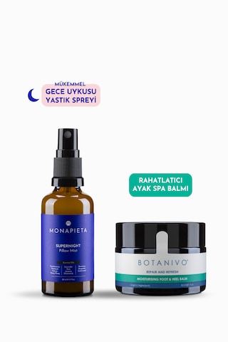 Botanivo Yastık Spreyi & Rahatlatıcı Ayak Spa Balmı 2 Li Set