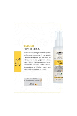 Mixup Bukleli Ve Dalgalı Saçlar İçin Pro-hair Peptit,l-karnitin,amino Kompleks Serum 115 Ml