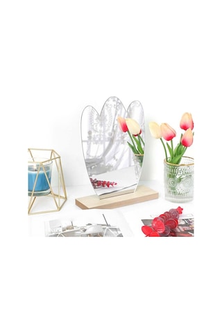 Suntek Düzensiz Estetik Akrilik Makyaj Aynası Çerçevesiz 19 Bej