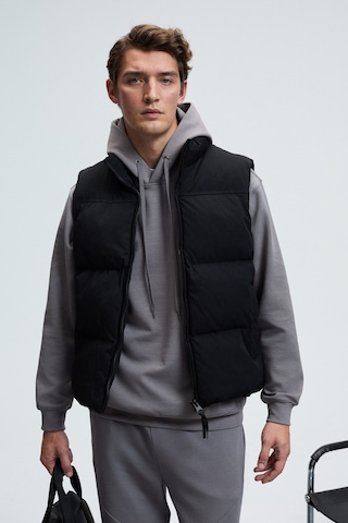 Grimelange DASHIELL Erkek Kapüşonlu Kordonlu Önü Baskılı Koyu Gri Sweatshirt