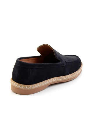 Bambi Lacivert Leather Erkek Espadril E01079709502 Lacivert