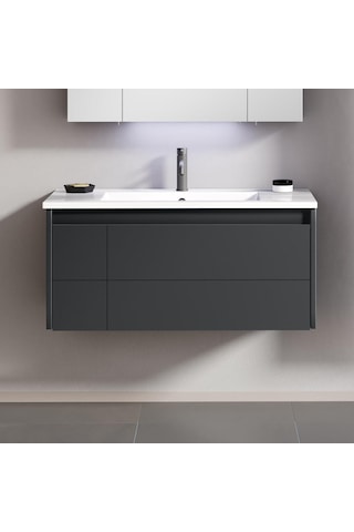 Orka Likya 80 Cm Mdf Antrasit Banyo Dolabı Takımı Ve Boy Dolabı Antrasit