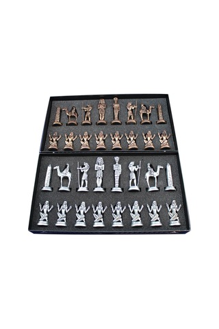 Satranç Taşı İsteyene Gifthome Büyük Metal Antik Mıs