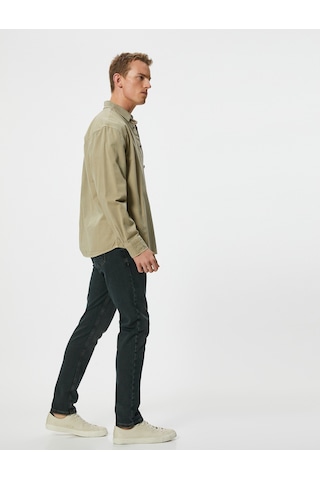 Koton Slim Fit Kot Pantolon - Brad Jean Petrol 4sam40240nd Petrol PETROL
