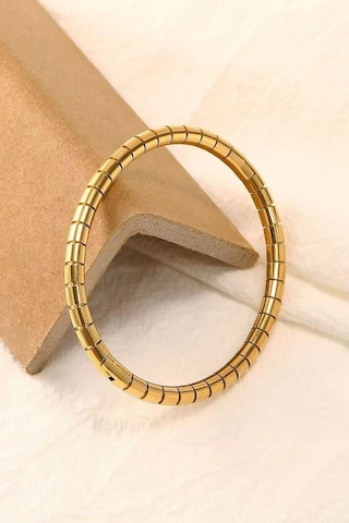 Chavin Gold Kelepçe Dizayn Çelik Bayan Bileklik Ev08sr Gold