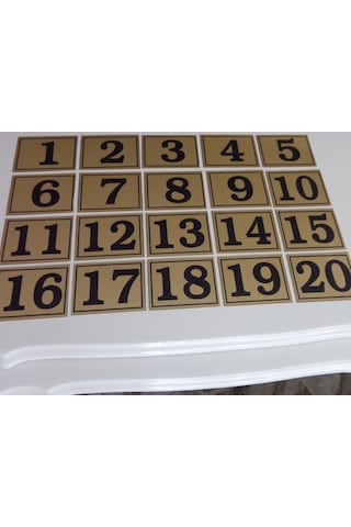 Gendec 6X8 Cm Yapışkanlı No 1'Den 28' E