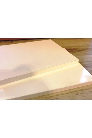 Mdf Raf 40 X 50 Cm Beyaz Renk / 4 Tarafı Pvc Bantlı
