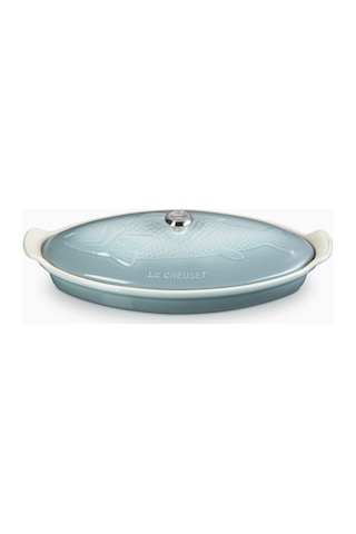 Le Creuset Kapaklı Seramik Balık Pişirme Kabı, 34 Cm Sea Salt