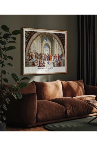 Çerçevesiz Poster Raffaello Sanzio Atina Okulu
