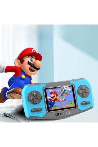 Retro Taşınabilir Mini Oyun Konsolu Lcd Ekran Dahili Klasik Oyunlar Tv Bağlantılı Usb Şarjlı