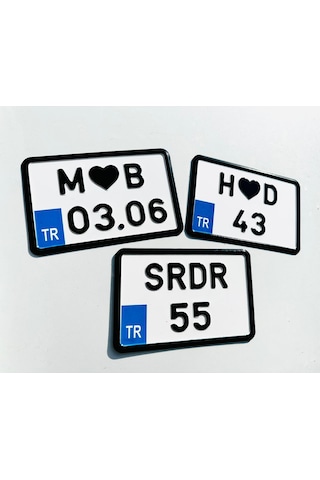 Dekor Plaka.Bisiklet Plakası.Kare Plaka.Motor Plakası 552558335