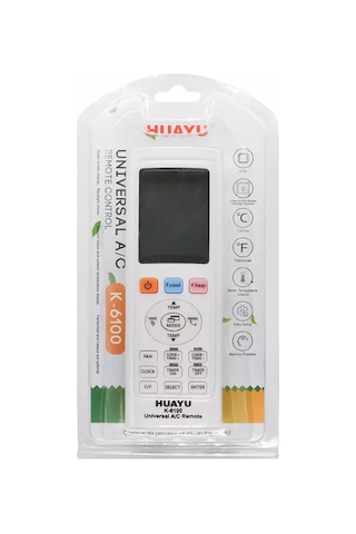 Huayu Kk K-6100 Universal Akıllı Ac Klima Kumandası Tüm Modellere Uyumlu Akıllı Klima Kumanda