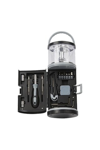 Tangshopping 24 Takım Ev Donanımı Ve Aletleri İle Araçlar Acil Durum Araba Çok Fonksiyonlu Araç Kutusu İle Kamp Işıkları