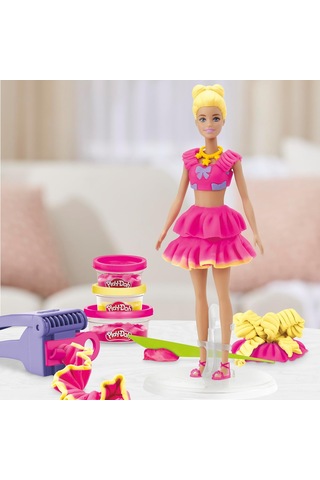 Play-doh Barbie Fırfır Ve Fiyonk Oyuncak Bebek Seti