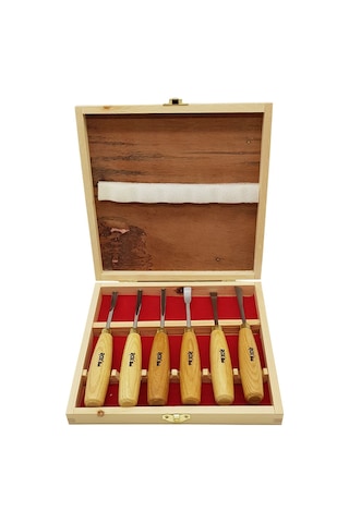 Rox Wood 15399063 Ahşap Oyma Iskarpela Seti 6 Parça Ahşap Kutulu