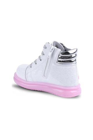 Kaptan Junior Kız Çocuk Botu Işıklı Kaymaz Taban Ortopedik Bgmk 59210 Beyaz