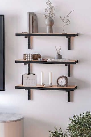 Duvar Rafı Uçan Raf Duvar Rafı Tv Rafı Kitaplık Rafı 80 X 19 Cm Çam Çam