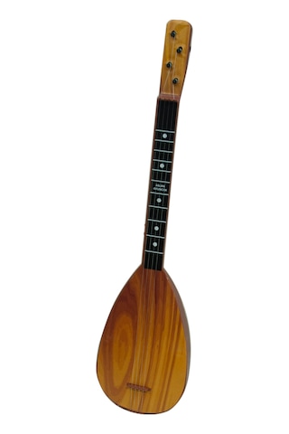 Oyuncak Saz Metal Telli 55 Cm Halk sazı ile oynarken çocuklar ke