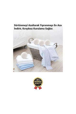 Sürtünme Engellen Kırışıklık Azaltıcı Çabuk Kuruma Yün Çamaşır Makinesi Kurutma Topu Yumuşatıcı 3'lü Çok Renkli