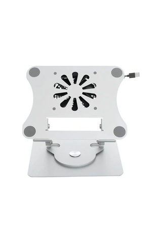 Daytona J41 360 Döner Metal Fanlı Notebook Stand, Açık Gri