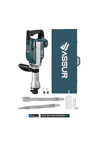 Assur Büyük Tip Kırıcı Hilti KaVrama Kollu 16 Kg 3 Metre Kablolu Çantalı 65mm - 1789
