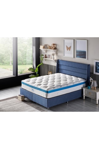 Tek Kişilik Paket Yaylı Lüks Full Ortopedik Yatak 100x200 cm Niro
