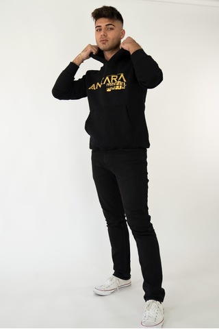 Ankara Mafıa Kapşonlu Siyah Unisex Sweatshirt Hoodie Polar
