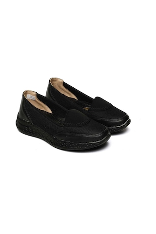 Bestello Bağcıksız Poli Taban Comfort 018-f218-24k Kadın Ayakkabı Siyah