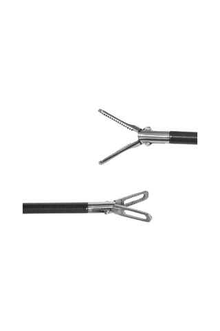 Laparoskopik El Aleti Reusable Kilitli Delik Yuvası Pense 5x330mm 22mm Çene Siyah Cerrahi Eğitim Malzemesi Çok Renkli