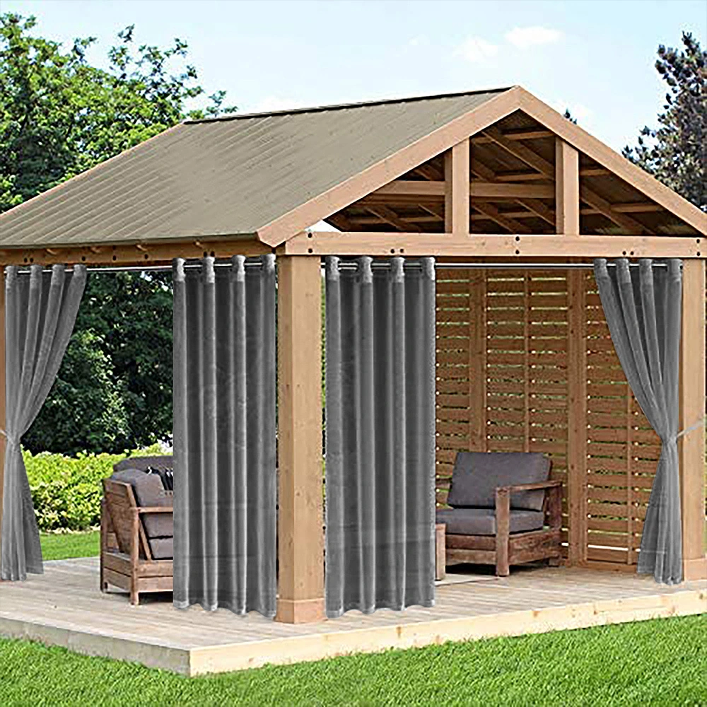 Youmex Siyah Tekli Perde, Su Geçirmez Ve Uv Koruyucu, Poliester Malzeme, Delikli Tip, 132x183 Cm, Ev Ve Dış Mekan Uygun Siyah