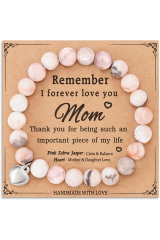 Samdoo Doğal Taşlardan El Yapımı Bileklik, Sevgi Mesajlı Kartlı Hediye, Doğal Parlaklık Ve Benzersiz Anlamlar, Doğum Günü İçin Özel Diğer