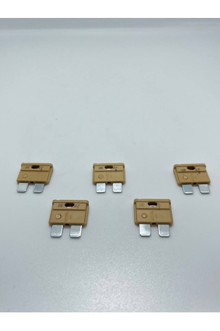 5 Adet 5 Amper Bej Standart Bıçak Sigorta 5a