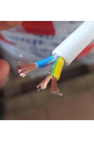 3x2.5 Ttr 50 Metre Çok Telli Beyaz Renk Izolasyonlu Topraklı Üçlü Grup Priz Seyyar Uzatma Kablosu 1