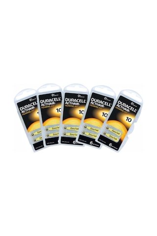 Duracell Activair PR70 10 Numara Pili 6 x 5'li