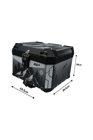 Gp Kompozit Dsn05 Universal 57 Lt Desenli Alüminyum Motosiklet Çantası Diğer