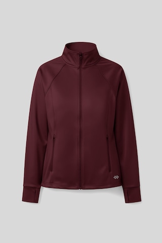 Tommy Life Bordo Fermuarlı Dik Yaka Basic Rahat Form Kadın Koşu Ceketi - 97310 Bordo