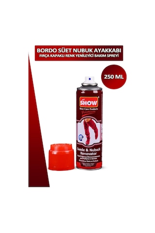 Bağcık + Show Fırça Kapaklı Süet Ve Nubuk Renk Yenileyici Bakım Spreyi 250 Ml Set 001