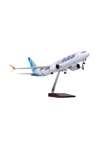 1/85 Ölçekli Boeing 737 Max Fly Dubai 47 Cm Model Uçak Maketi