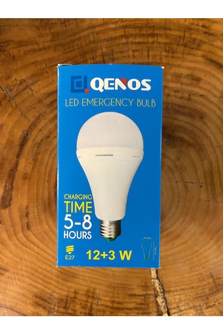 Qenos 12+3 Şarjlı Led Ampul