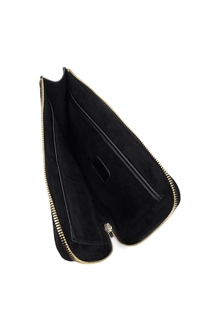 Tamer Tanca Unisex Hakiki Deri Siyah Floter El Çantası 1012 2029 Cnt Sk25-26 Sıyah Fltr Siyah