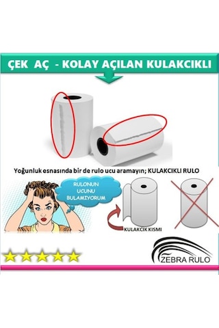 50 Adet - Hugin Ft 202 Pos Rulosu